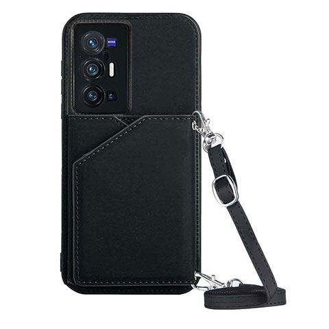 Coque Luxe Cuir Housse Etui Y01B pour Vivo X70 Pro+ Plus 5G Noir