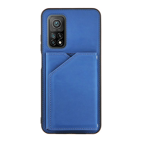 Coque Luxe Cuir Housse Etui Y01B pour Xiaomi Mi 10T 5G Bleu