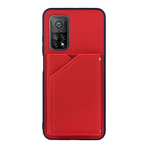 Coque Luxe Cuir Housse Etui Y01B pour Xiaomi Mi 10T Pro 5G Rouge