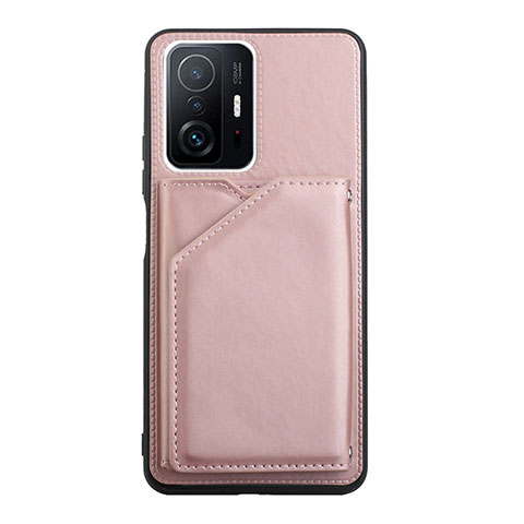 Coque Luxe Cuir Housse Etui Y01B pour Xiaomi Mi 11T Pro 5G Or Rose