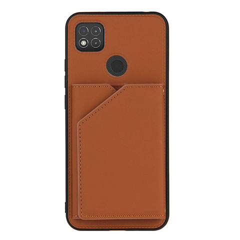 Coque Luxe Cuir Housse Etui Y01B pour Xiaomi POCO C3 Marron