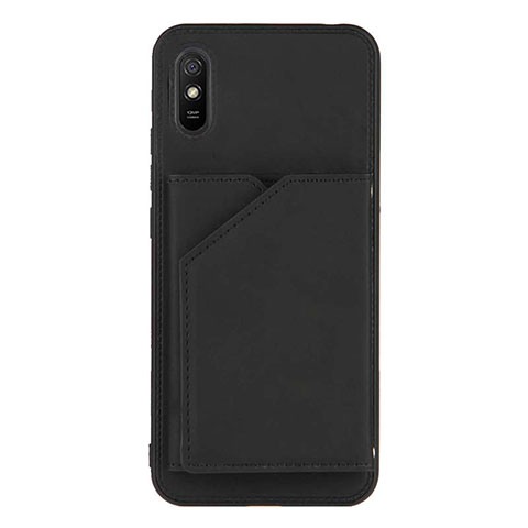 Coque Luxe Cuir Housse Etui Y01B pour Xiaomi Redmi 9AT Noir