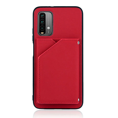 Coque Luxe Cuir Housse Etui Y01B pour Xiaomi Redmi 9T 4G Rouge