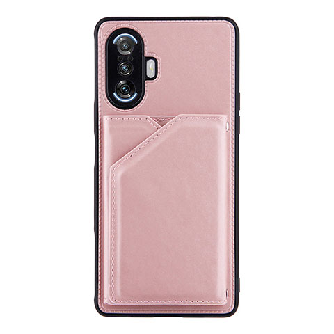 Coque Luxe Cuir Housse Etui Y01B pour Xiaomi Redmi K40 Gaming 5G Or Rose