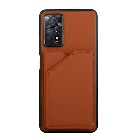 Coque Luxe Cuir Housse Etui Y01B pour Xiaomi Redmi Note 11 Pro 4G Marron