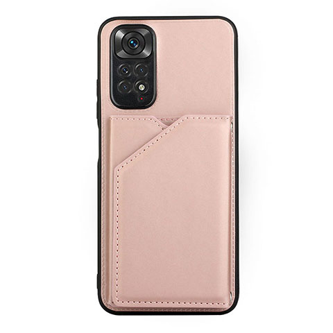 Coque Luxe Cuir Housse Etui Y01B pour Xiaomi Redmi Note 11S 4G Or Rose