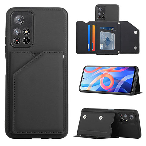 Coque Luxe Cuir Housse Etui Y01B pour Xiaomi Redmi Note 11T 5G Noir