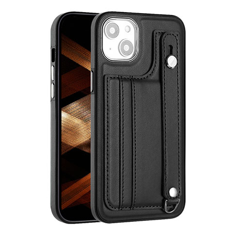 Coque Luxe Cuir Housse Etui Y02B pour Apple iPhone 13 Noir