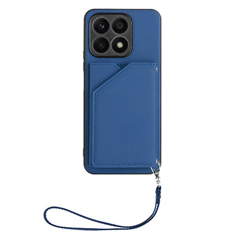 Coque Luxe Cuir Housse Etui Y02B pour Huawei Honor X8a 4G Bleu