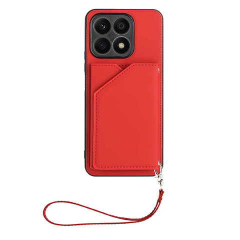 Coque Luxe Cuir Housse Etui Y02B pour Huawei Honor X8a 4G Rouge