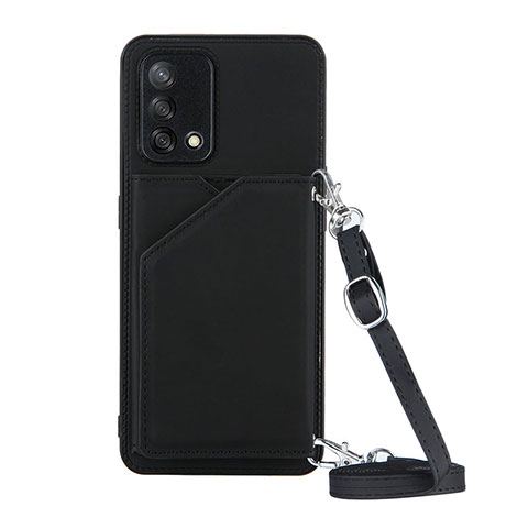 Coque Luxe Cuir Housse Etui Y02B pour Oppo F19s Noir