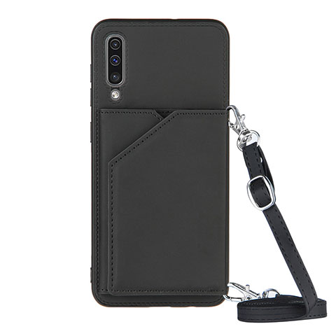 Coque Luxe Cuir Housse Etui Y02B pour Samsung Galaxy A30S Noir