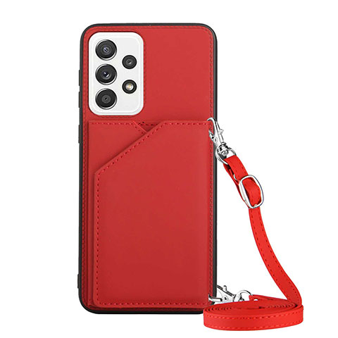 Coque Luxe Cuir Housse Etui Y02B pour Samsung Galaxy A53 5G Rouge