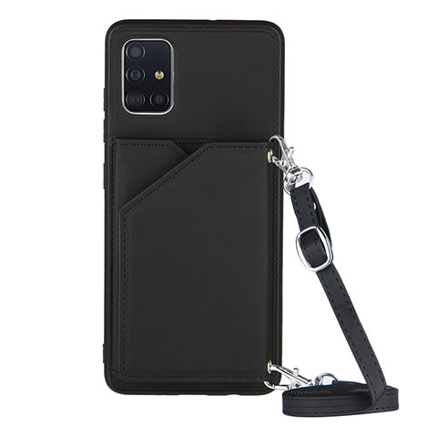 Coque Luxe Cuir Housse Etui Y02B pour Samsung Galaxy A71 5G Noir