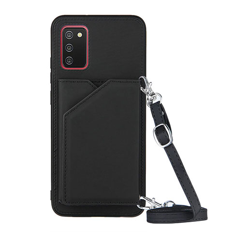 Coque Luxe Cuir Housse Etui Y02B pour Samsung Galaxy M02s Noir