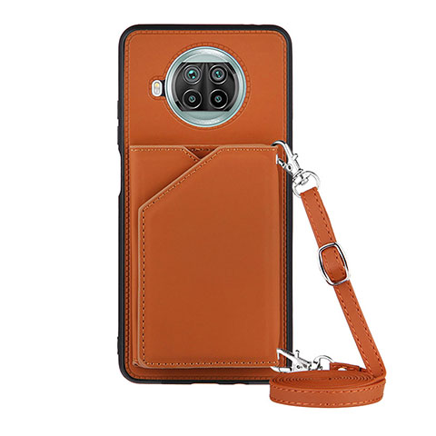 Coque Luxe Cuir Housse Etui Y02B pour Xiaomi Mi 10T Lite 5G Marron