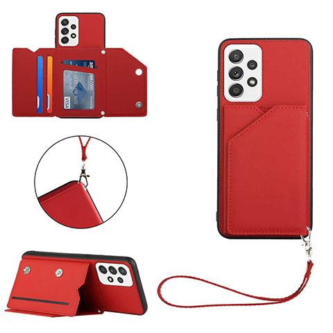 Coque Luxe Cuir Housse Etui Y03B pour Samsung Galaxy A33 5G Rouge