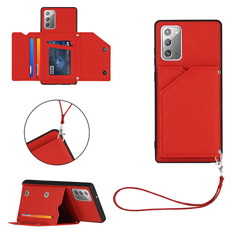 Coque Luxe Cuir Housse Etui Y03B pour Samsung Galaxy Note 20 5G Rouge