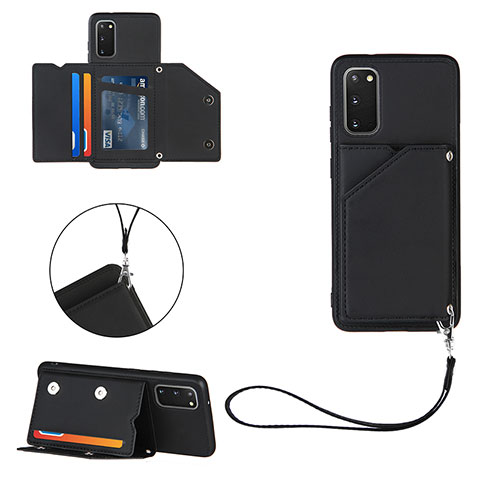 Coque Luxe Cuir Housse Etui Y03B pour Samsung Galaxy S20 5G Noir