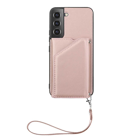 Coque Luxe Cuir Housse Etui Y03B pour Samsung Galaxy S23 5G Or Rose