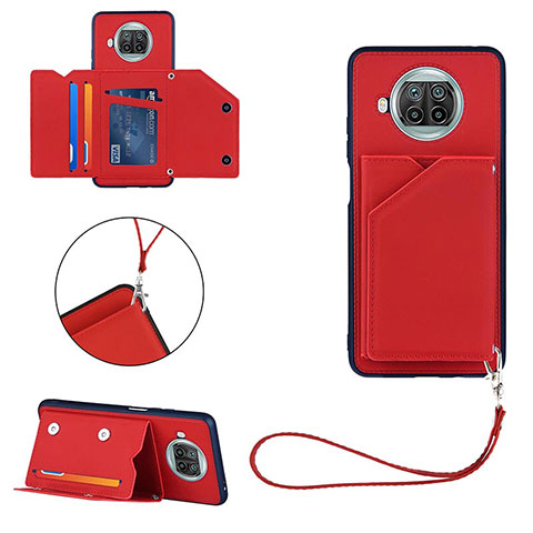 Coque Luxe Cuir Housse Etui Y03B pour Xiaomi Mi 10i 5G Rouge