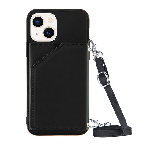 Coque Luxe Cuir Housse Etui Y04B pour Apple iPhone 14 Plus Noir