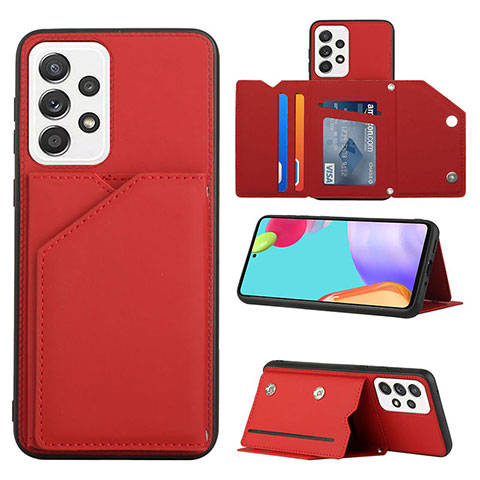 Coque Luxe Cuir Housse Etui Y04B pour Samsung Galaxy A33 5G Rouge