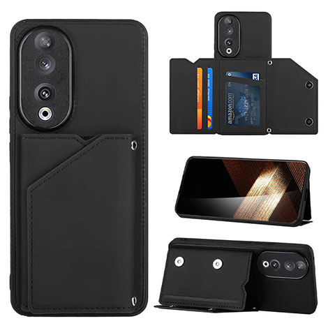 Coque Luxe Cuir Housse Etui YB1 pour Huawei Honor 90 5G Noir