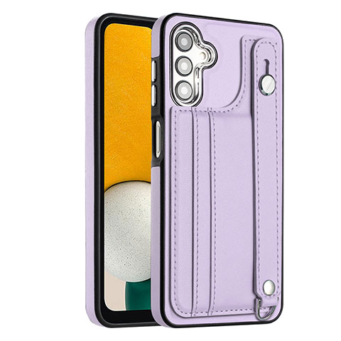 Coque Luxe Cuir Housse Etui YB1 pour Samsung Galaxy A04s Violet