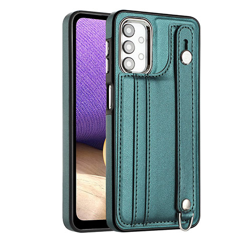 Coque Luxe Cuir Housse Etui YB1 pour Samsung Galaxy A13 4G Vert