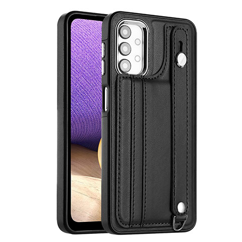 Coque Luxe Cuir Housse Etui YB1 pour Samsung Galaxy A32 5G Noir