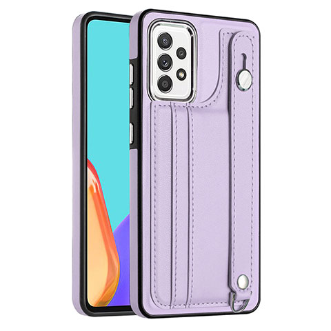 Coque Luxe Cuir Housse Etui YB1 pour Samsung Galaxy A53 5G Violet