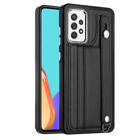 Coque Luxe Cuir Housse Etui YB1 pour Samsung Galaxy A72 5G Noir