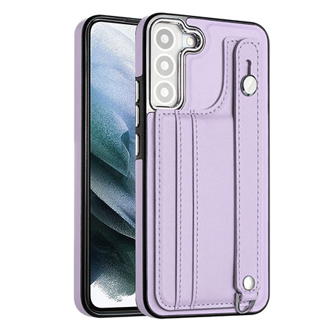 Coque Luxe Cuir Housse Etui YB1 pour Samsung Galaxy S21 FE 5G Violet