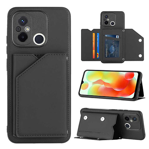 Coque Luxe Cuir Housse Etui YB1 pour Xiaomi Redmi 11A 4G Noir