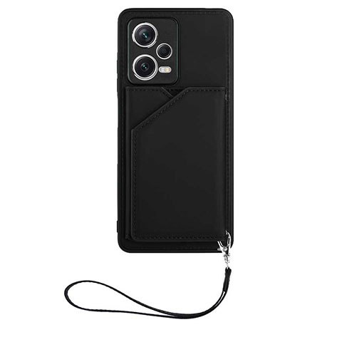 Coque Luxe Cuir Housse Etui YB1 pour Xiaomi Redmi Note 12 Explorer Noir