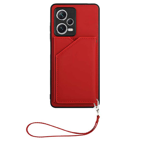 Coque Luxe Cuir Housse Etui YB1 pour Xiaomi Redmi Note 12 Pro+ Plus 5G Rouge