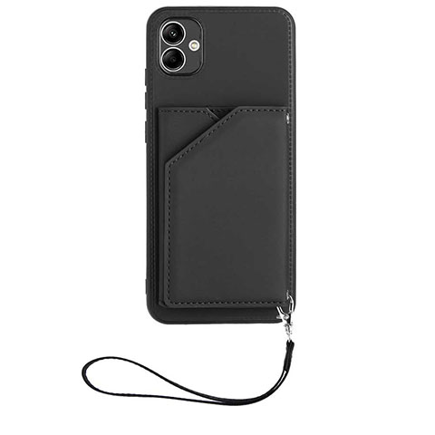 Coque Luxe Cuir Housse Etui YB2 pour Samsung Galaxy A04 4G Noir