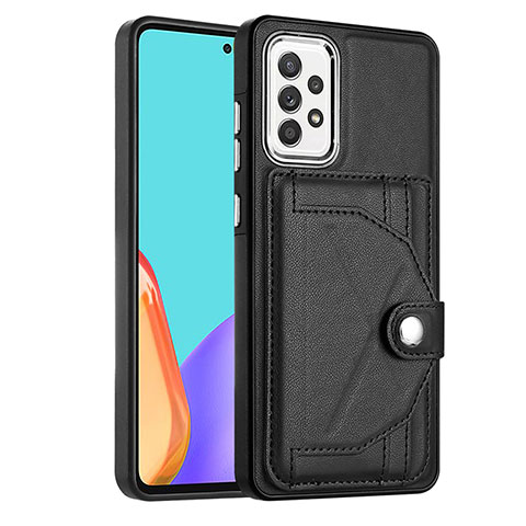 Coque Luxe Cuir Housse Etui YB2 pour Samsung Galaxy A32 4G Noir