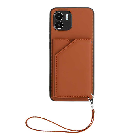 Coque Luxe Cuir Housse Etui YB2 pour Xiaomi Poco C50 Marron