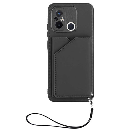 Coque Luxe Cuir Housse Etui YB2 pour Xiaomi Poco C55 Noir