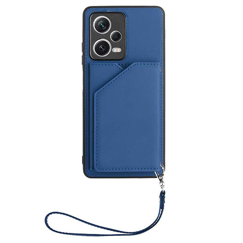 Coque Luxe Cuir Housse Etui YB2 pour Xiaomi Poco X5 5G Bleu