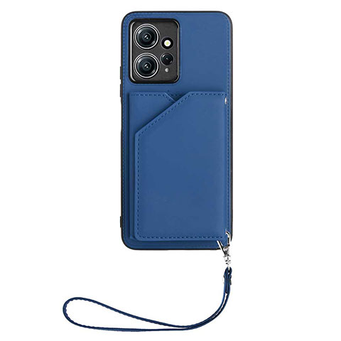 Coque Luxe Cuir Housse Etui YB2 pour Xiaomi Redmi Note 12 4G Bleu