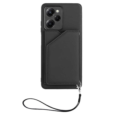 Coque Luxe Cuir Housse Etui YB2 pour Xiaomi Redmi Note 12 Pro Speed 5G Noir