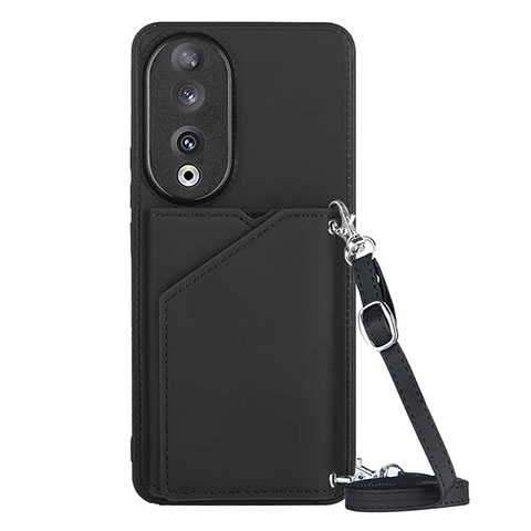 Coque Luxe Cuir Housse Etui YB3 pour Huawei Honor 90 5G Noir