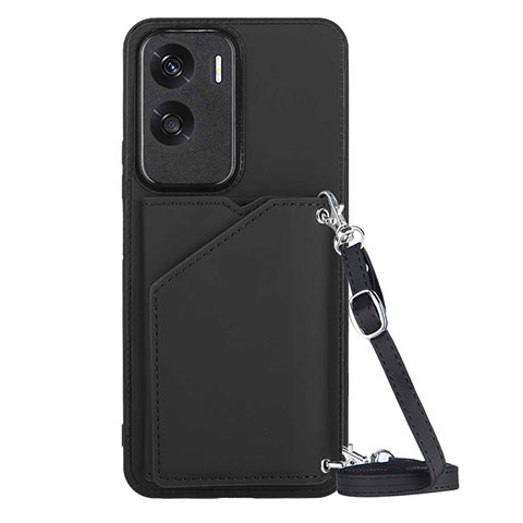 Coque Luxe Cuir Housse Etui YB3 pour Huawei Honor 90 Lite 5G Noir