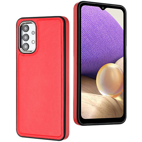 Coque Luxe Cuir Housse Etui YB3 pour Samsung Galaxy A13 4G Rouge