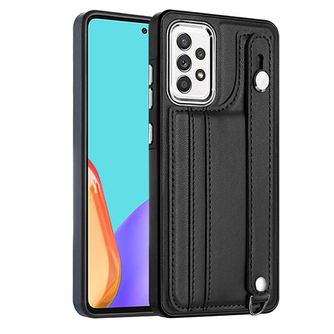 Coque Luxe Cuir Housse Etui YB3 pour Samsung Galaxy A32 4G Noir