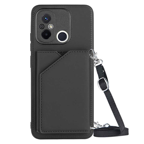 Coque Luxe Cuir Housse Etui YB3 pour Xiaomi Poco C55 Noir