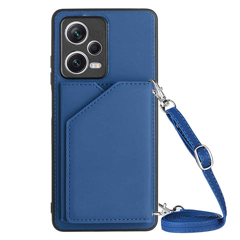 Coque Luxe Cuir Housse Etui YB3 pour Xiaomi Poco X5 5G Bleu